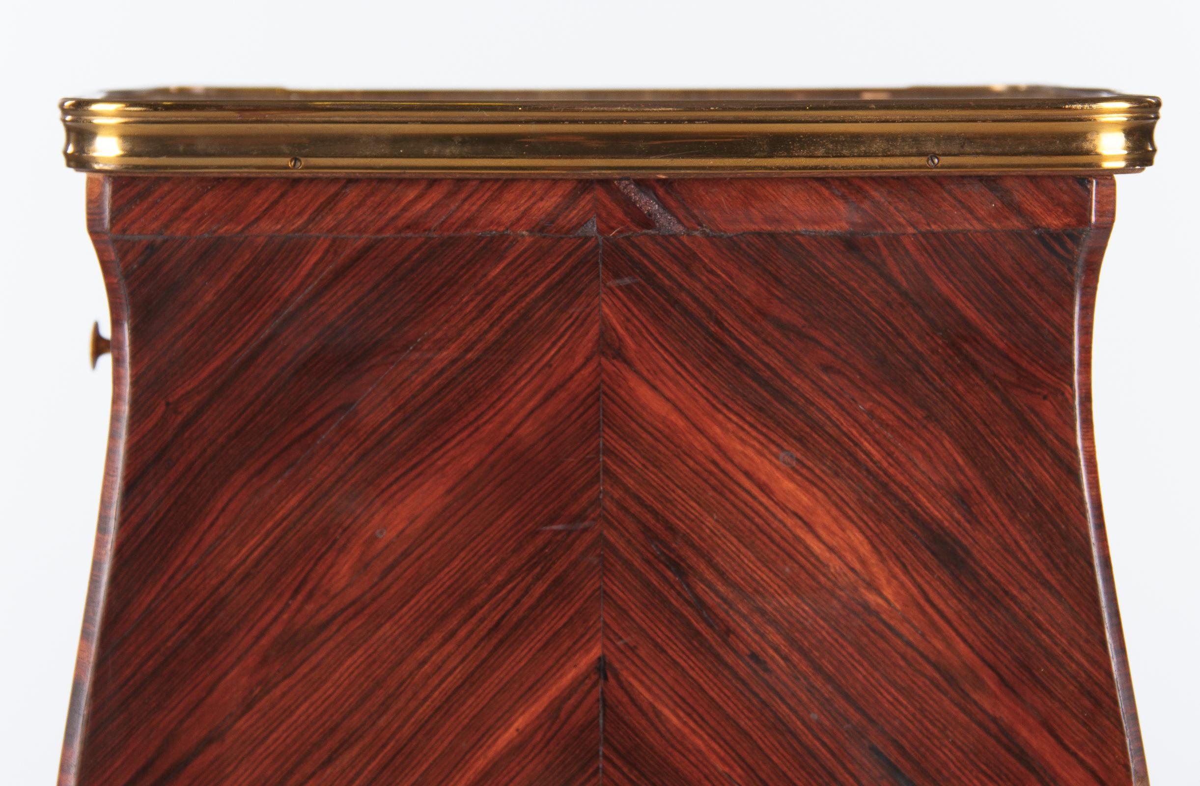 Pair of Louis XV Style Rosewood and Marble-Top Side Cabinets, 1900s 8