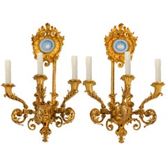 Vintage Pair of Louis XV Style Sconces