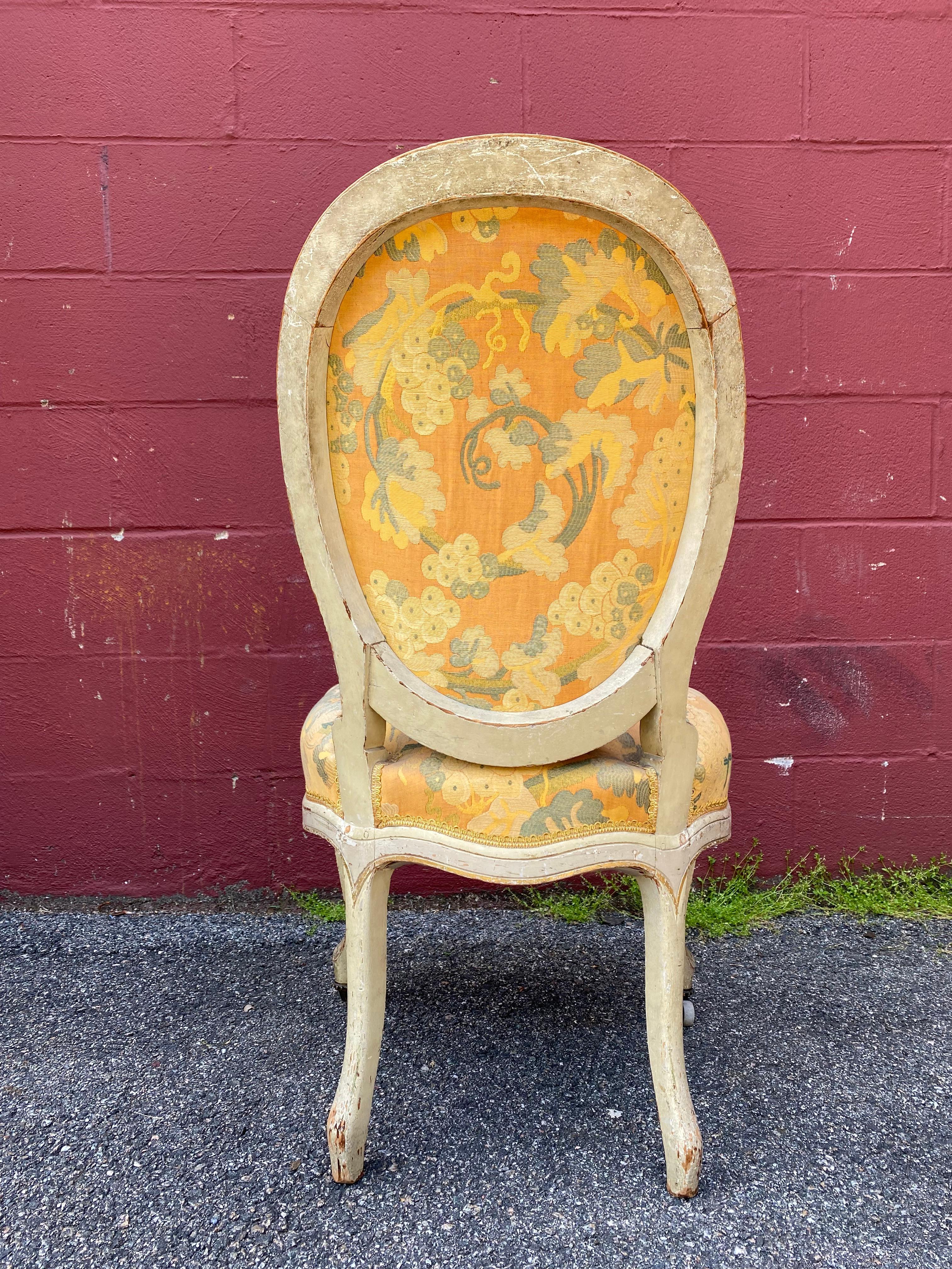 Pair of French Louis XV Style Side Chairs 5