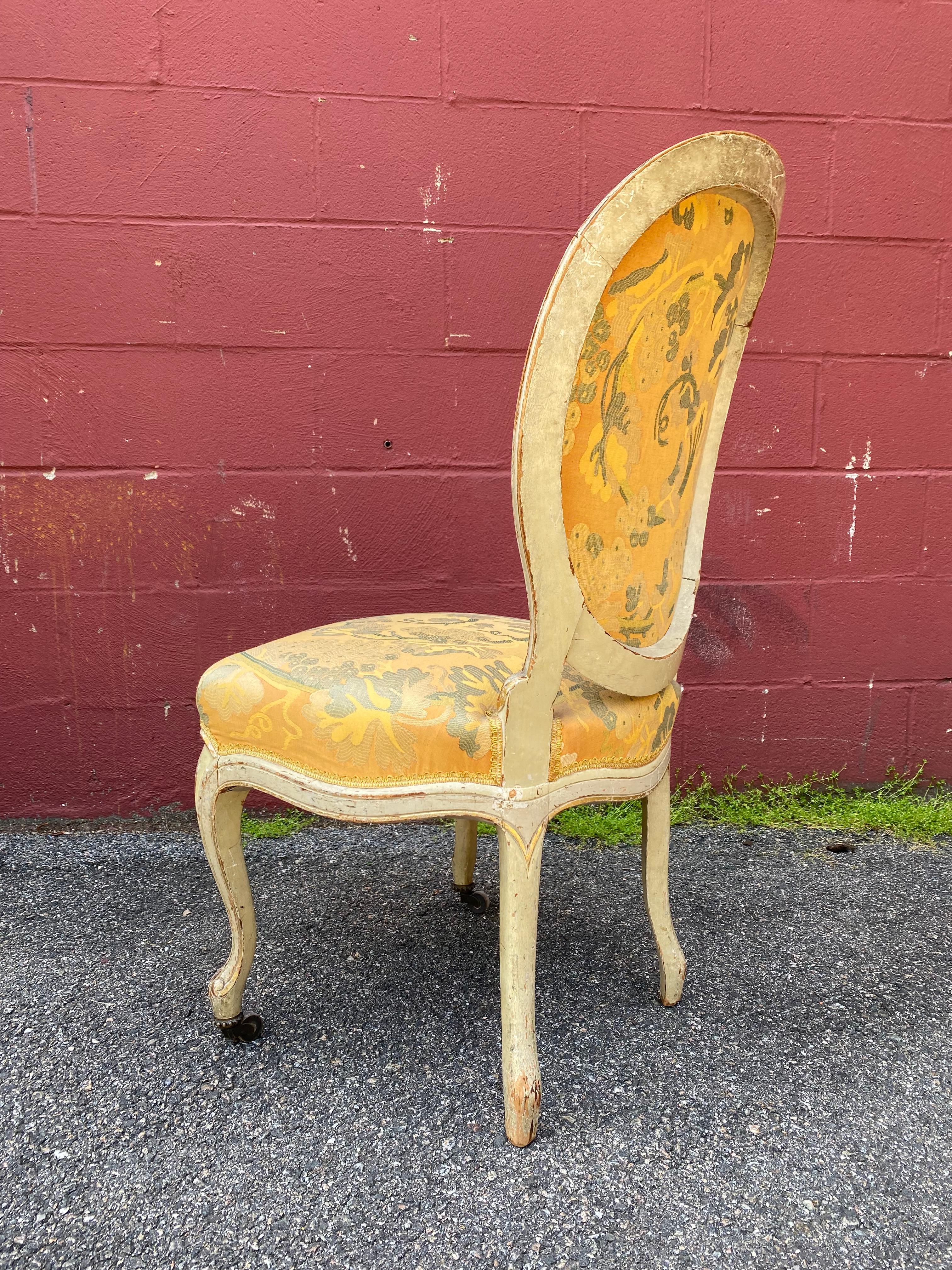 Pair of French Louis XV Style Side Chairs 6
