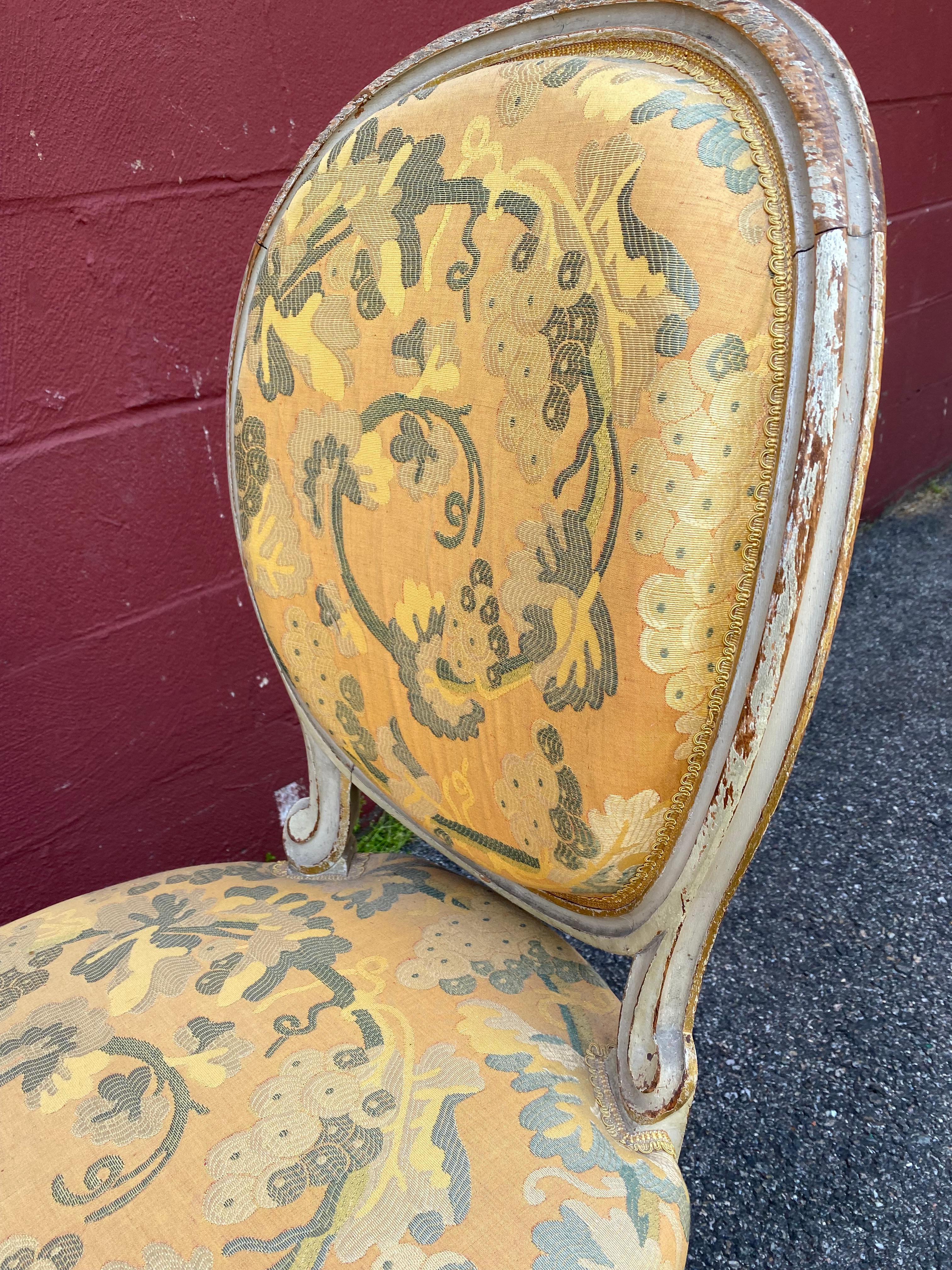Pair of French Louis XV Style Side Chairs 7