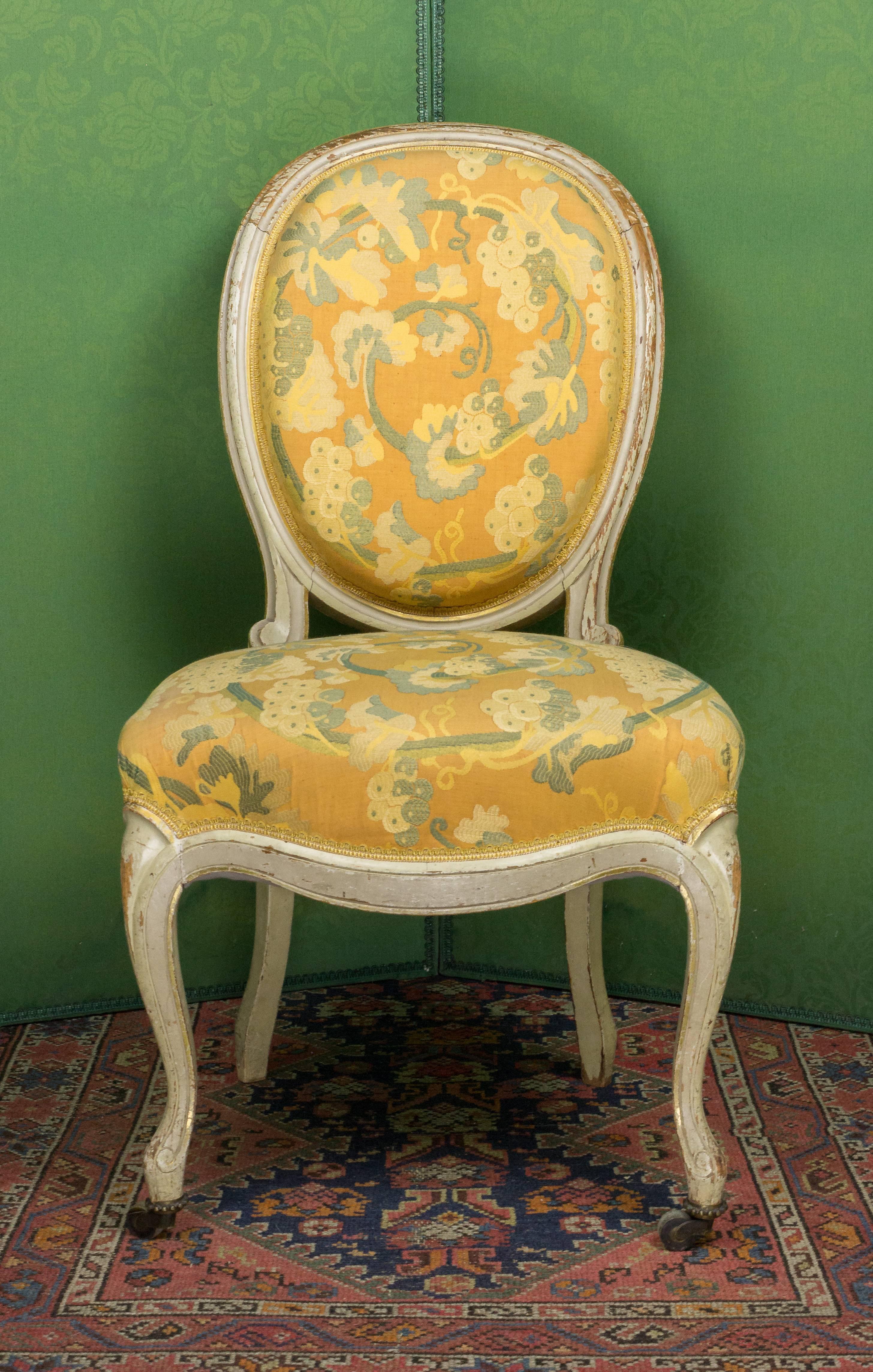 Pair of French Louis XV Style Side Chairs 1