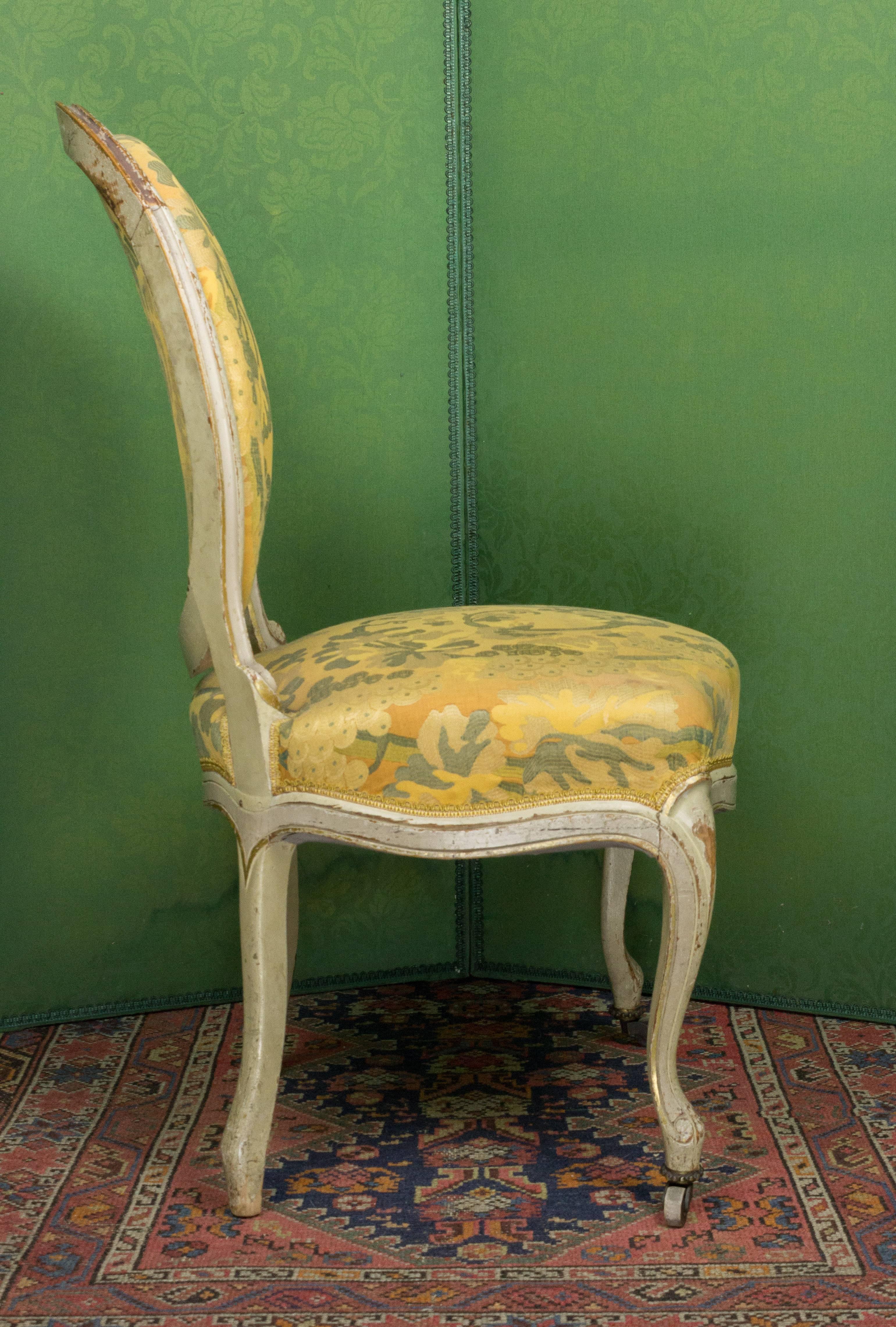 Pair of French Louis XV Style Side Chairs 3