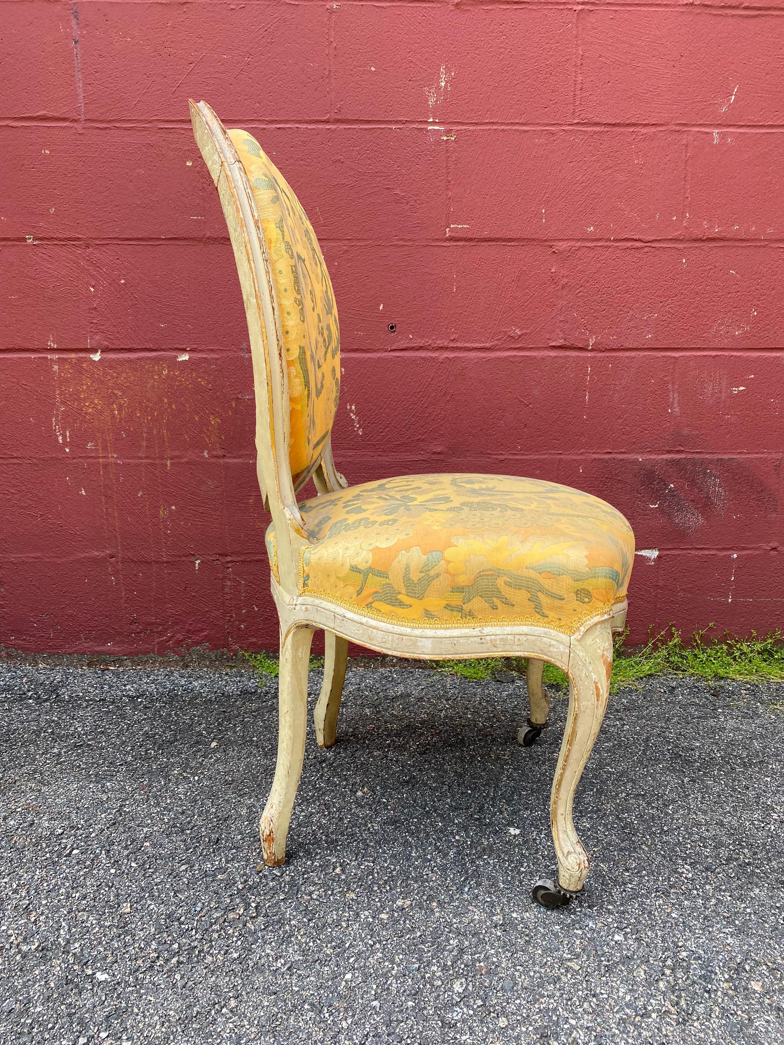 Pair of French Louis XV Style Side Chairs 3