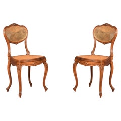 Pair of Louis XV style side chairs