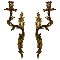 Pair of Louis XV Style Single Arm Sconces