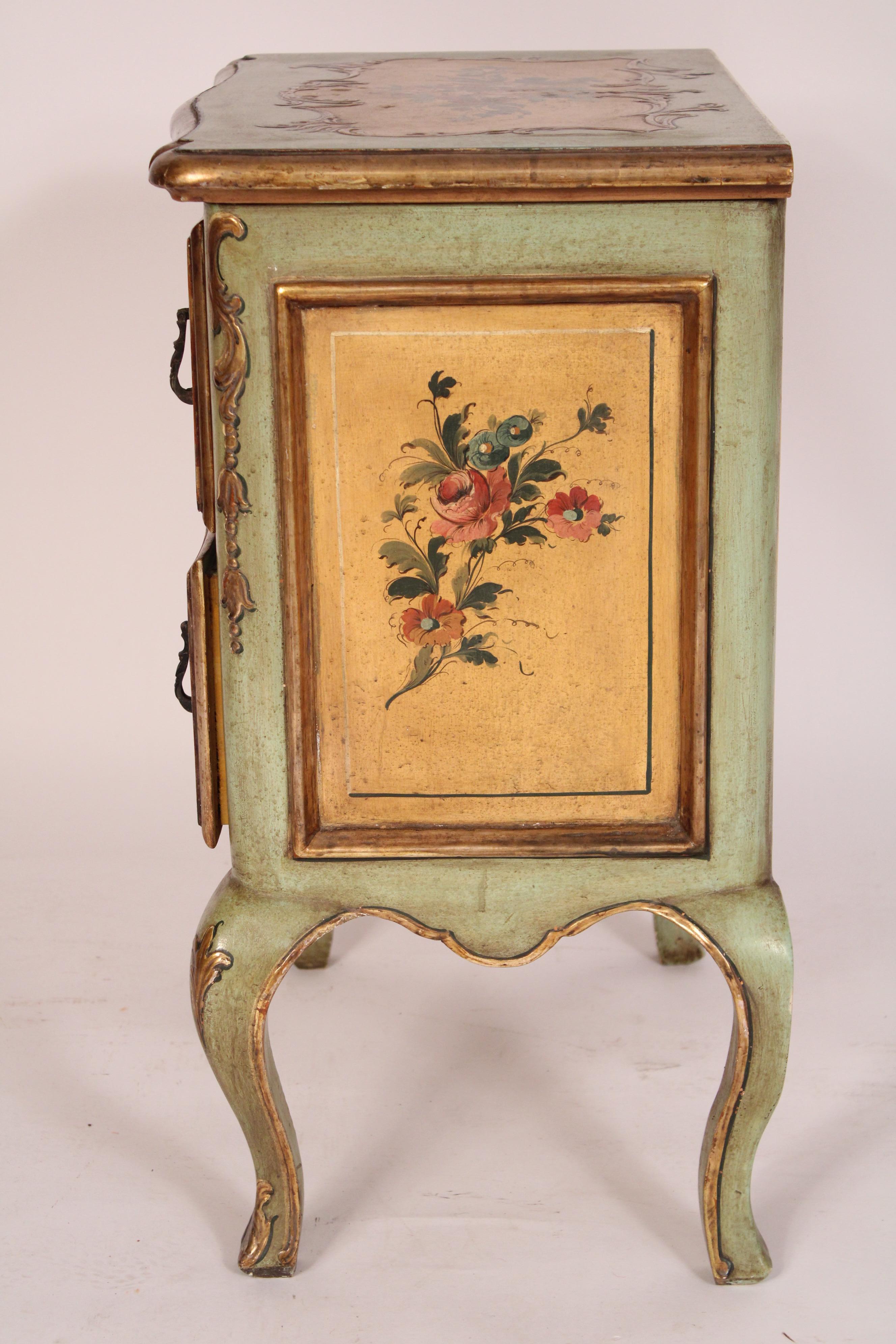 Wood Pair of Louis XV Style Venetian Commodinis
