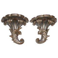 Vintage Pair of Louis XV Style Wall Brackets