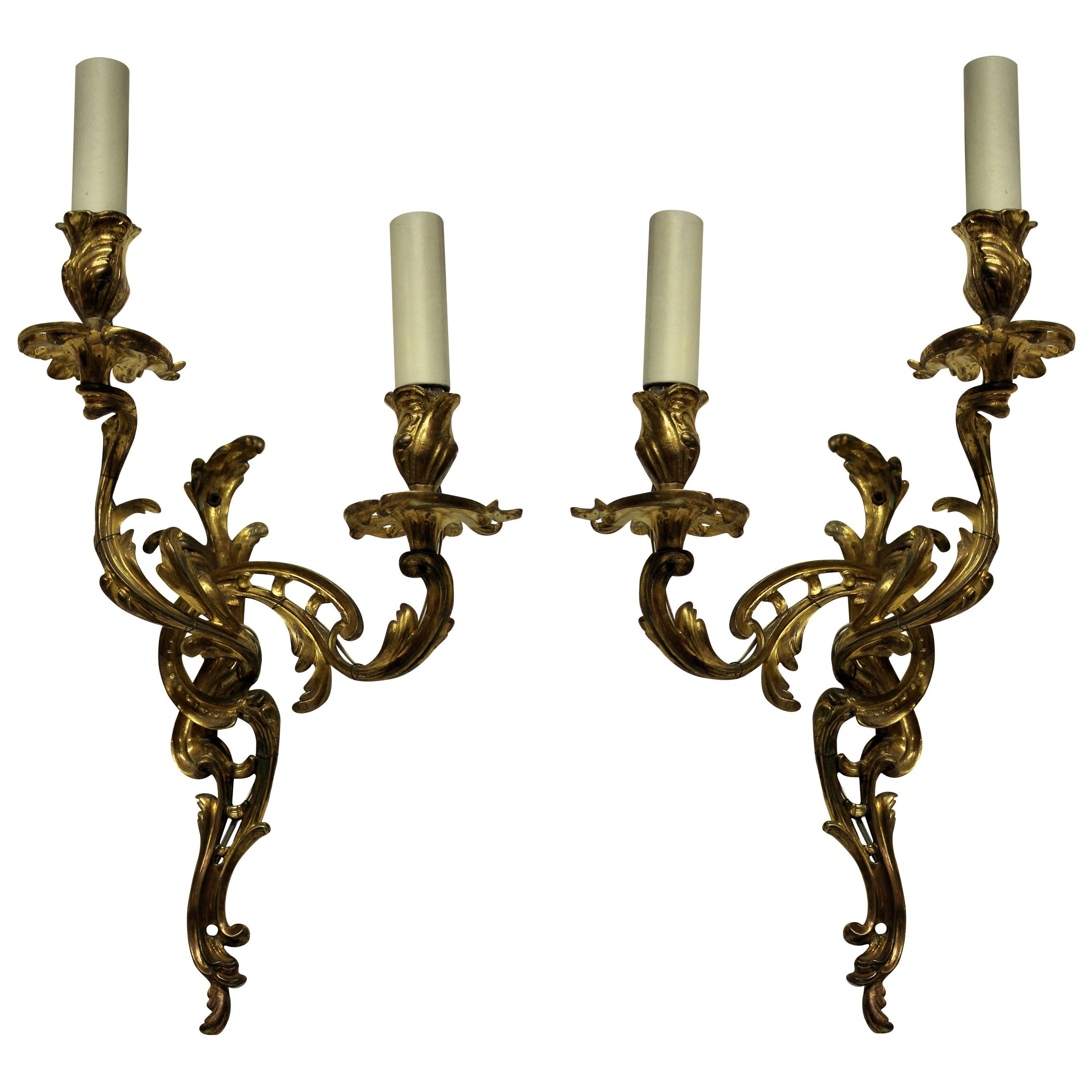 Pair of Louis XV Style Wall Sconces