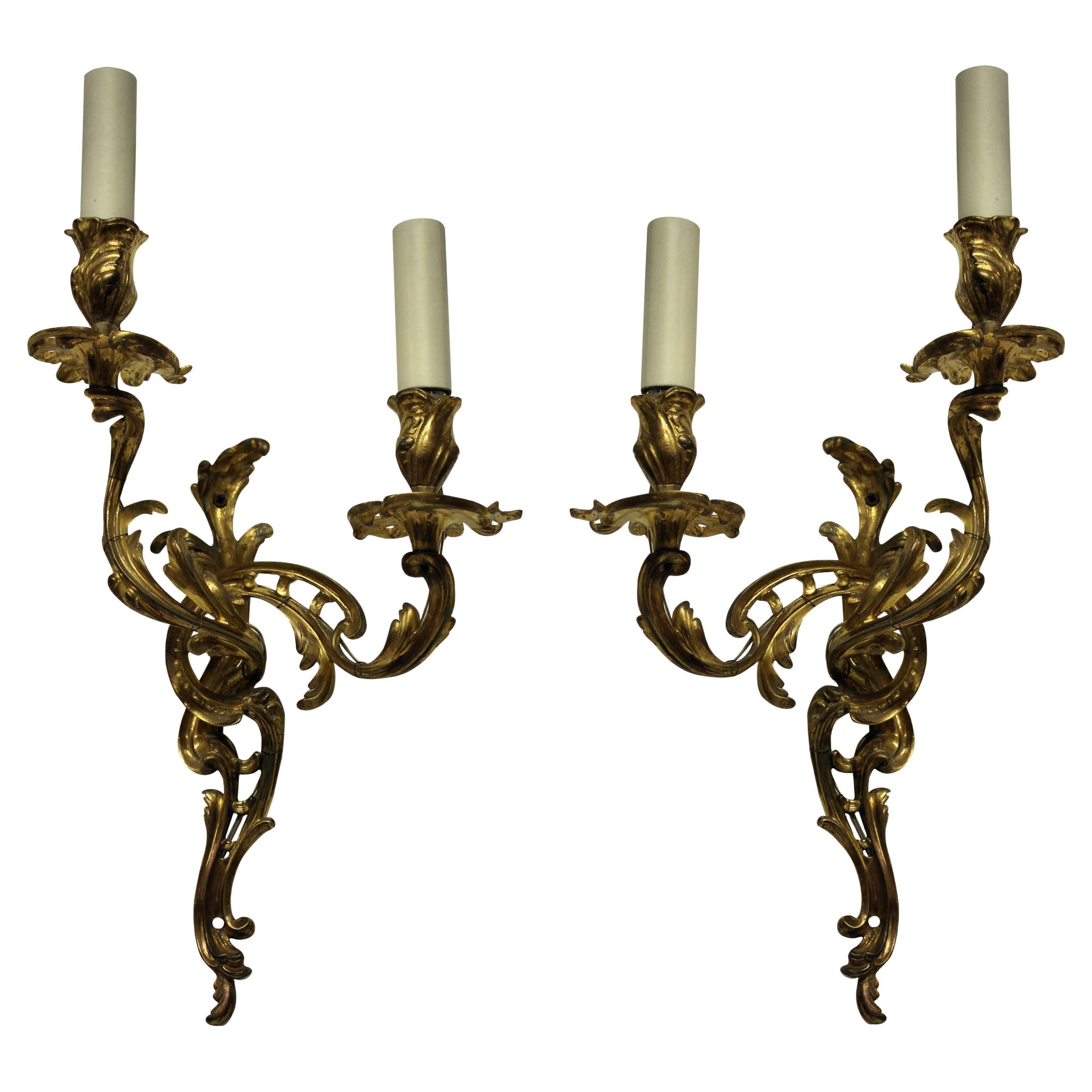 Pair of Louis XV Style Wall Sconces