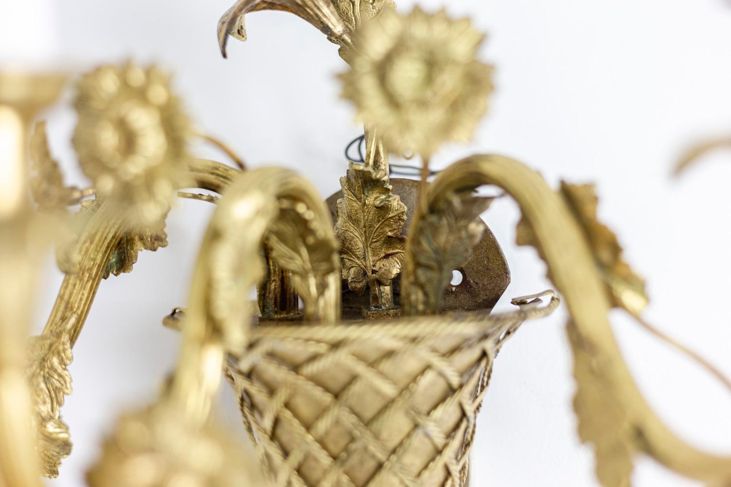 Pair of Louis XV Style Wall Sconces in Gilt Bronze, 1900s 2