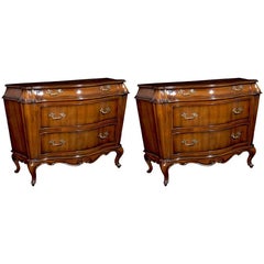 Pair of Louis XV Tall Bombe Chests - FREE LOCAL DELIVERY