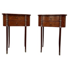 Pair of Louis XV - Transition style bedside tables