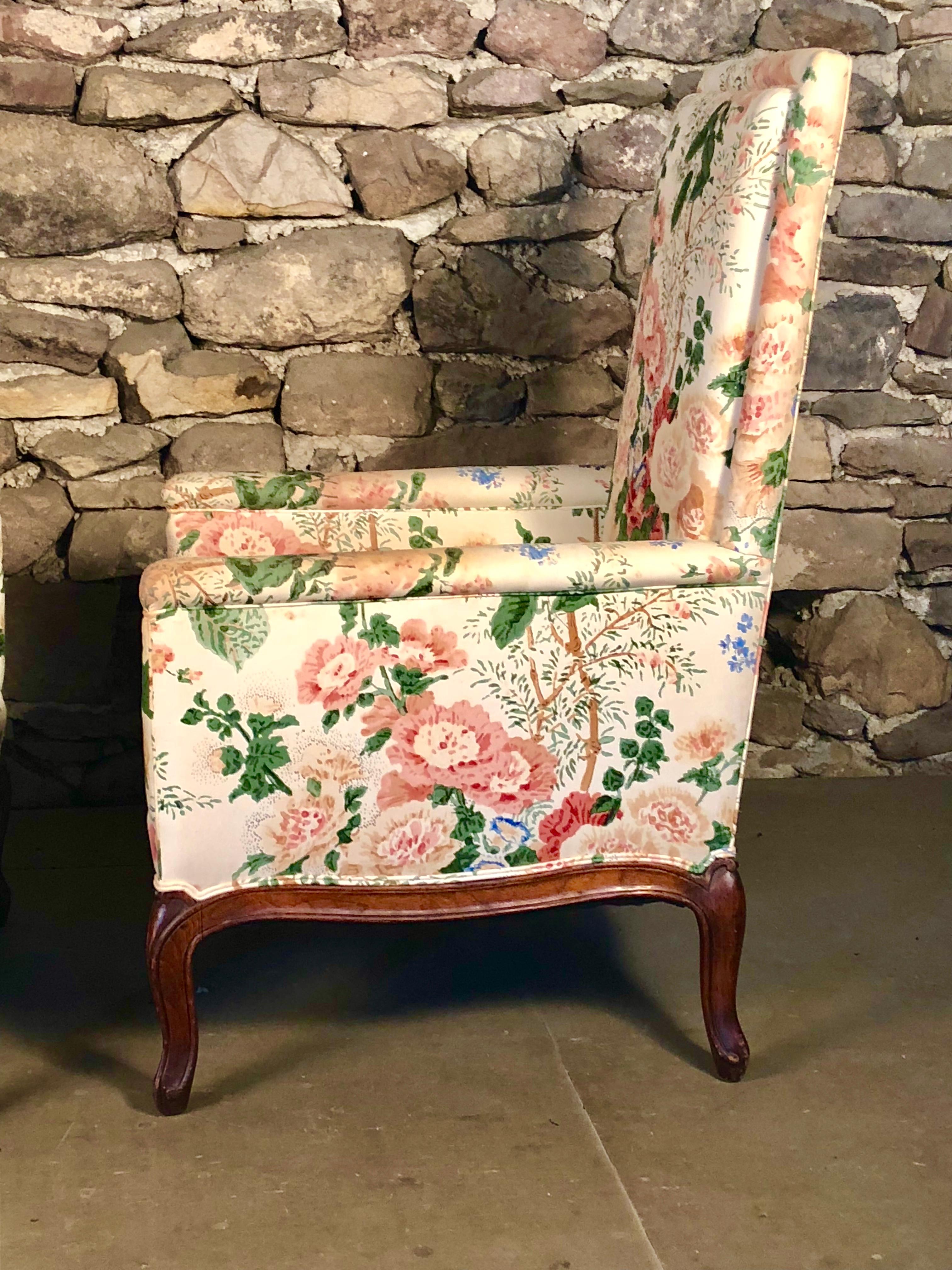 Pair of Louis XV Upholstered Armchairs, 18th Century 1