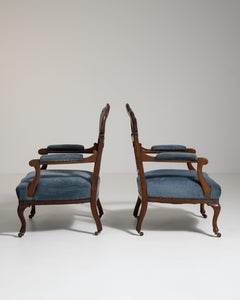Pair of Louis XV Upholstered Armchairs