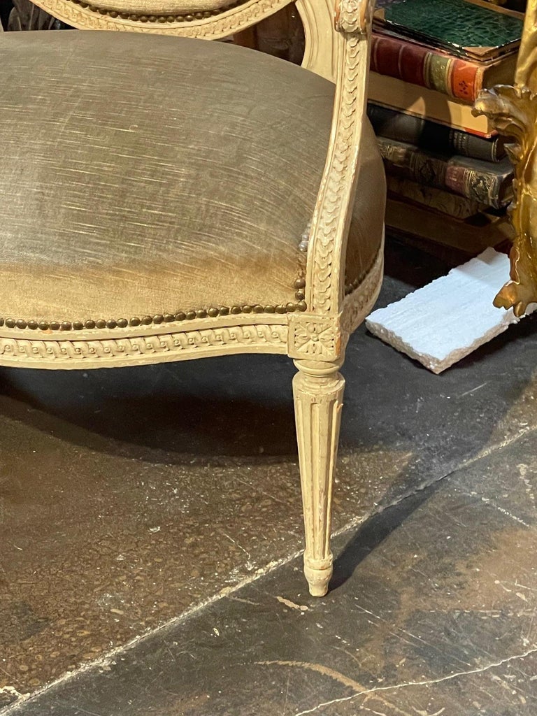 Pair of Louis XVI Arm Chairs For Sale at 1stDibs
