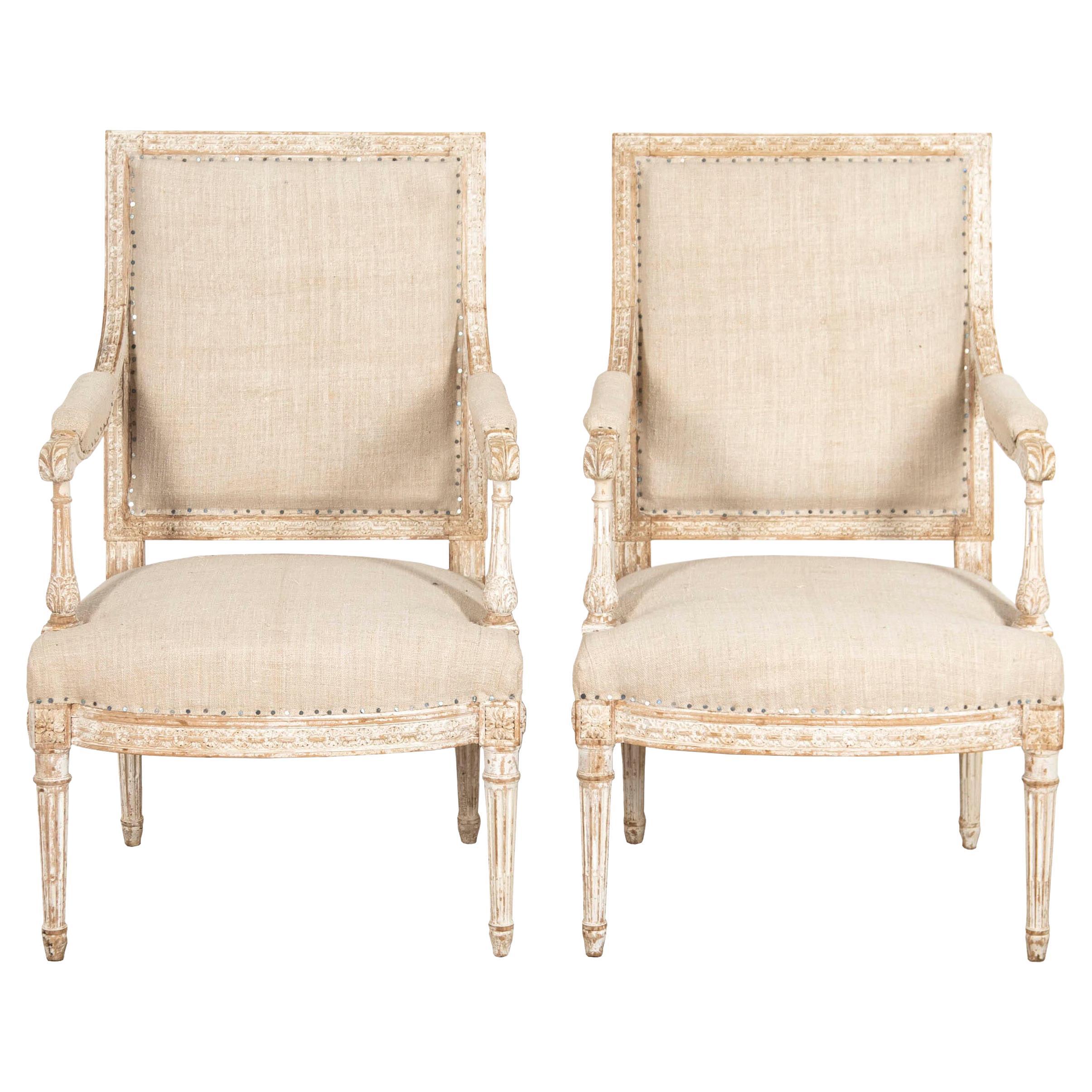 Pair of Louis XVI Armchairs