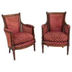 Pair of Louis XVI Armchairs, France, 1810s