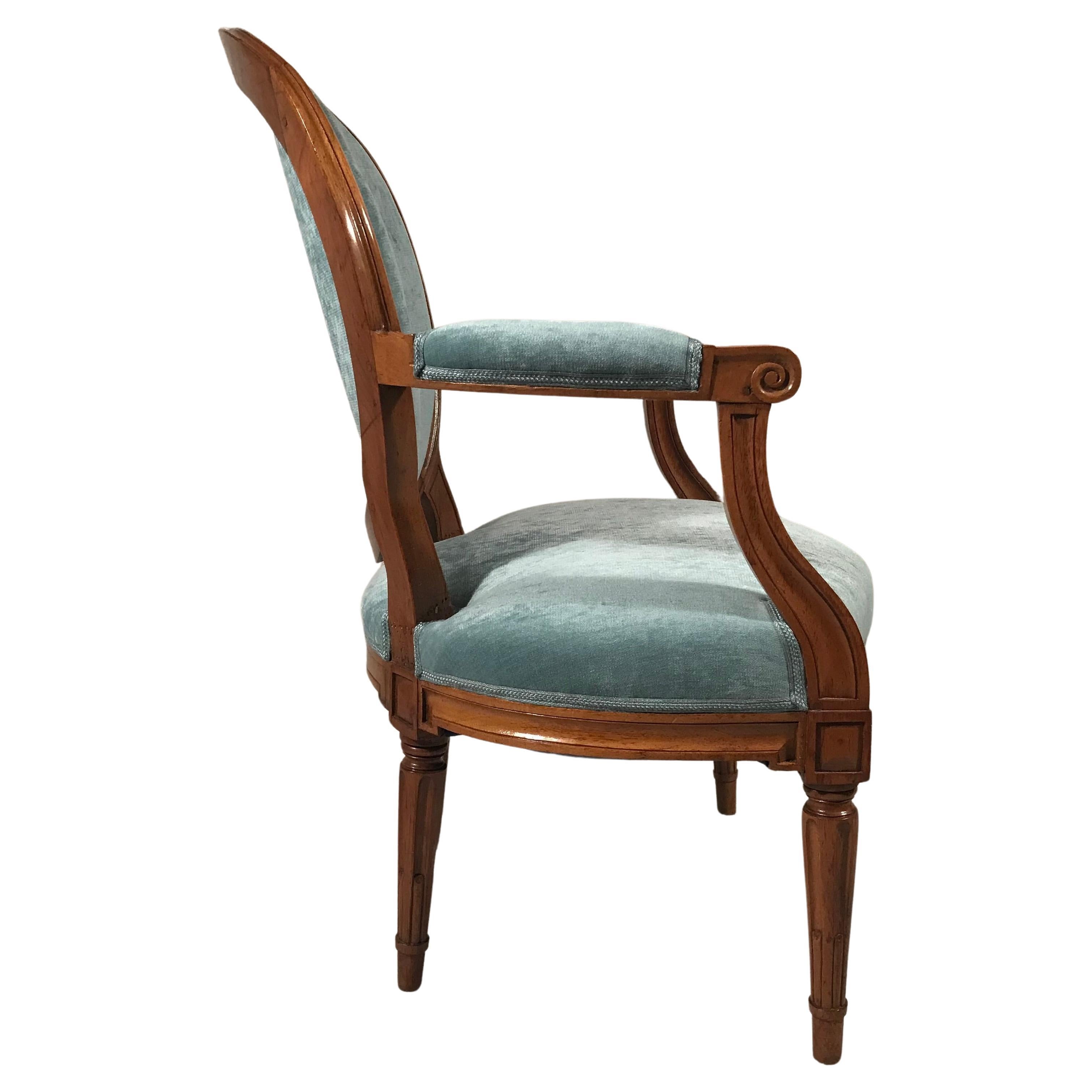 Paar Louis-XVI-Sessel, Provinz Frankreich, 18. Jahrhundert (Französisch) im Angebot