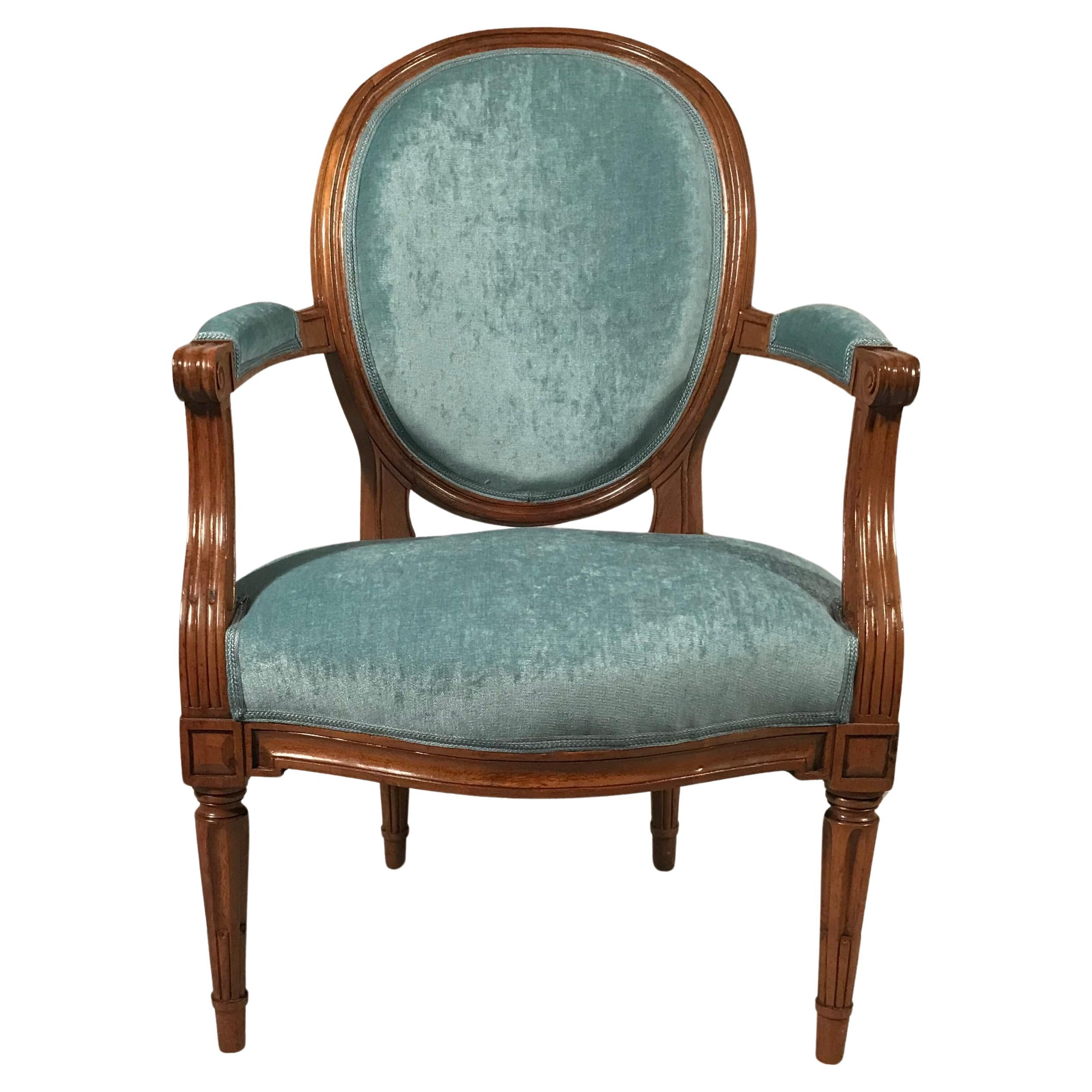 Paar Louis-XVI-Sessel, Provinz Frankreich, 18. Jahrhundert (Handgeschnitzt) im Angebot