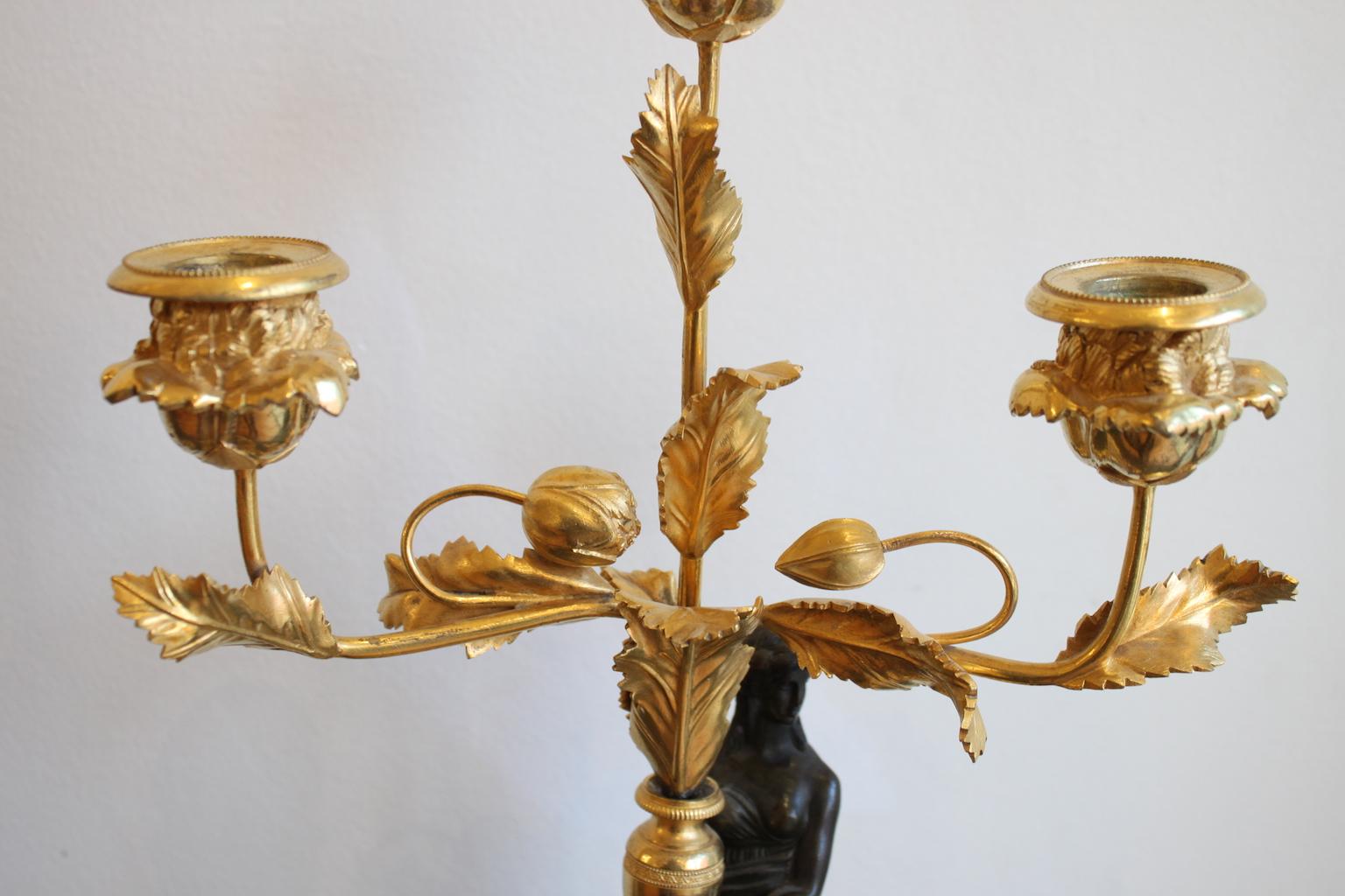 18th Century and Earlier Pair of Louis XVI Candlesticks