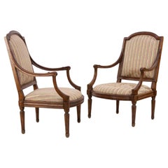 Pair of Louis XVI Chairs, End of 18th Century