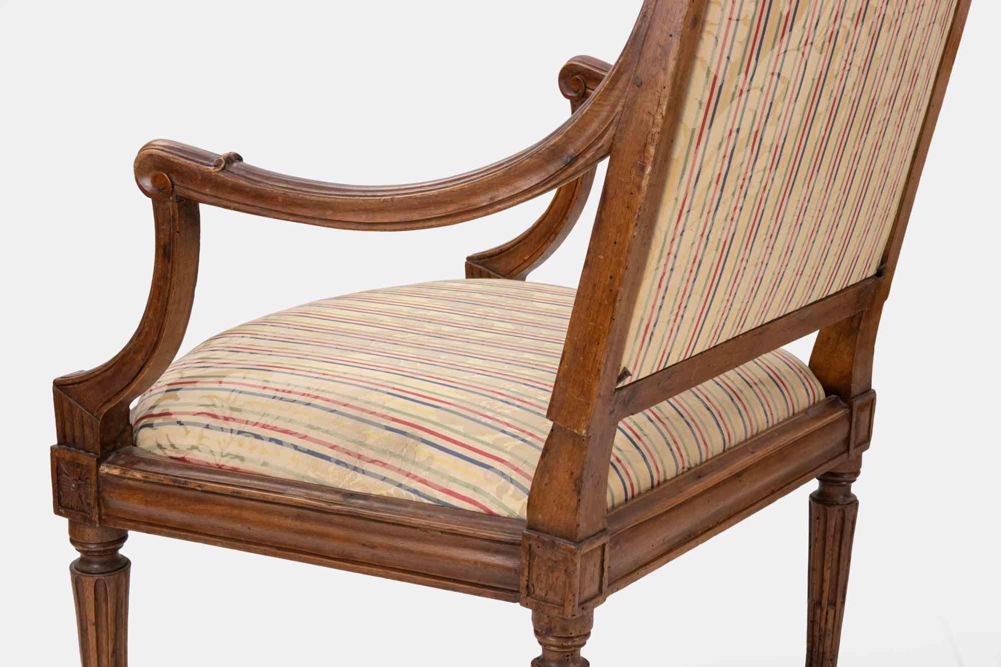 Pair of Louis XVI Chairs, End of 18th Century In Good Condition For Sale In Roma, IT