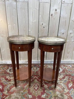 Pair of Louis XVI - Directoire style bedside tables