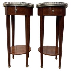 Pair of Louis XVI - Directoire style bedside tables