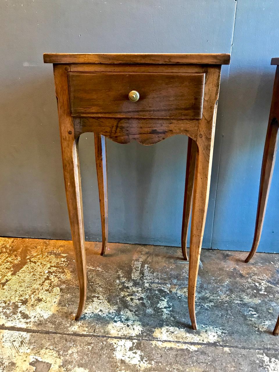 French Pair of Louis XVI/Directoire Style Petites Commodes or Nightstands