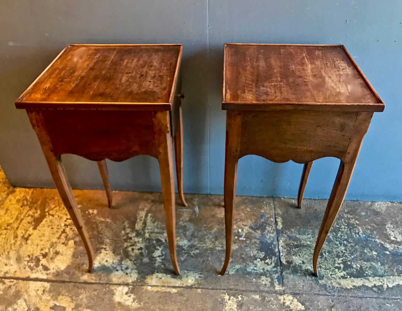 19th Century Pair of Louis XVI/Directoire Style Petites Commodes or Nightstands
