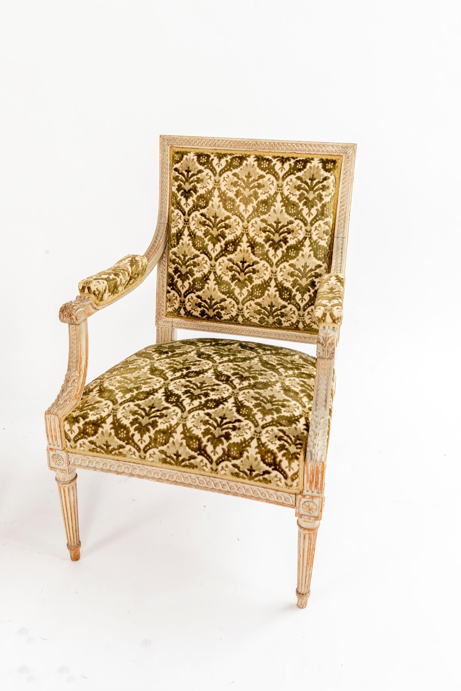 Pair of 18th Century Louis XVI Fauteuils In Good Condition In Washington, DC