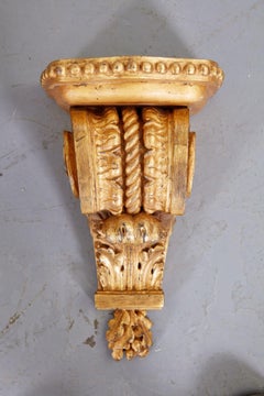 Pair of Louis XVI Giltwood Brackets