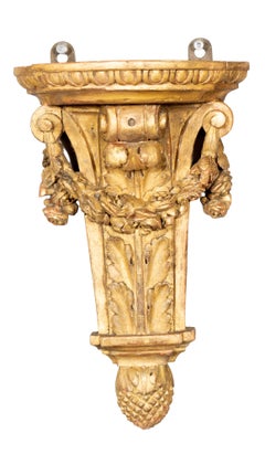 Paar Wandhalterungen aus Louis XVI-Giltwood