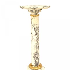 Pair of Louis XVI Marble Pedestals