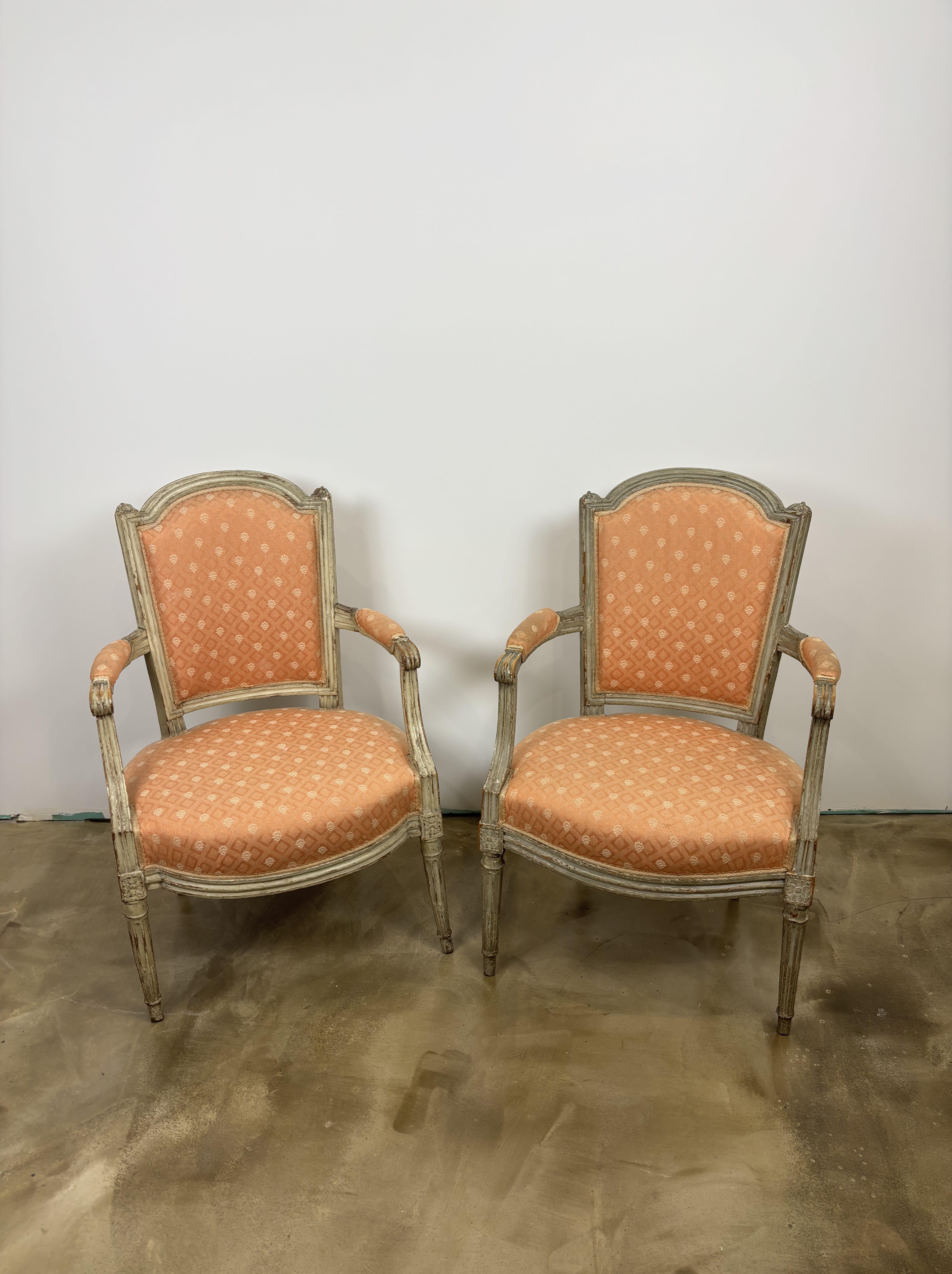 Pair Of Louis XVI Period Armchairs - France - 18th Century 4