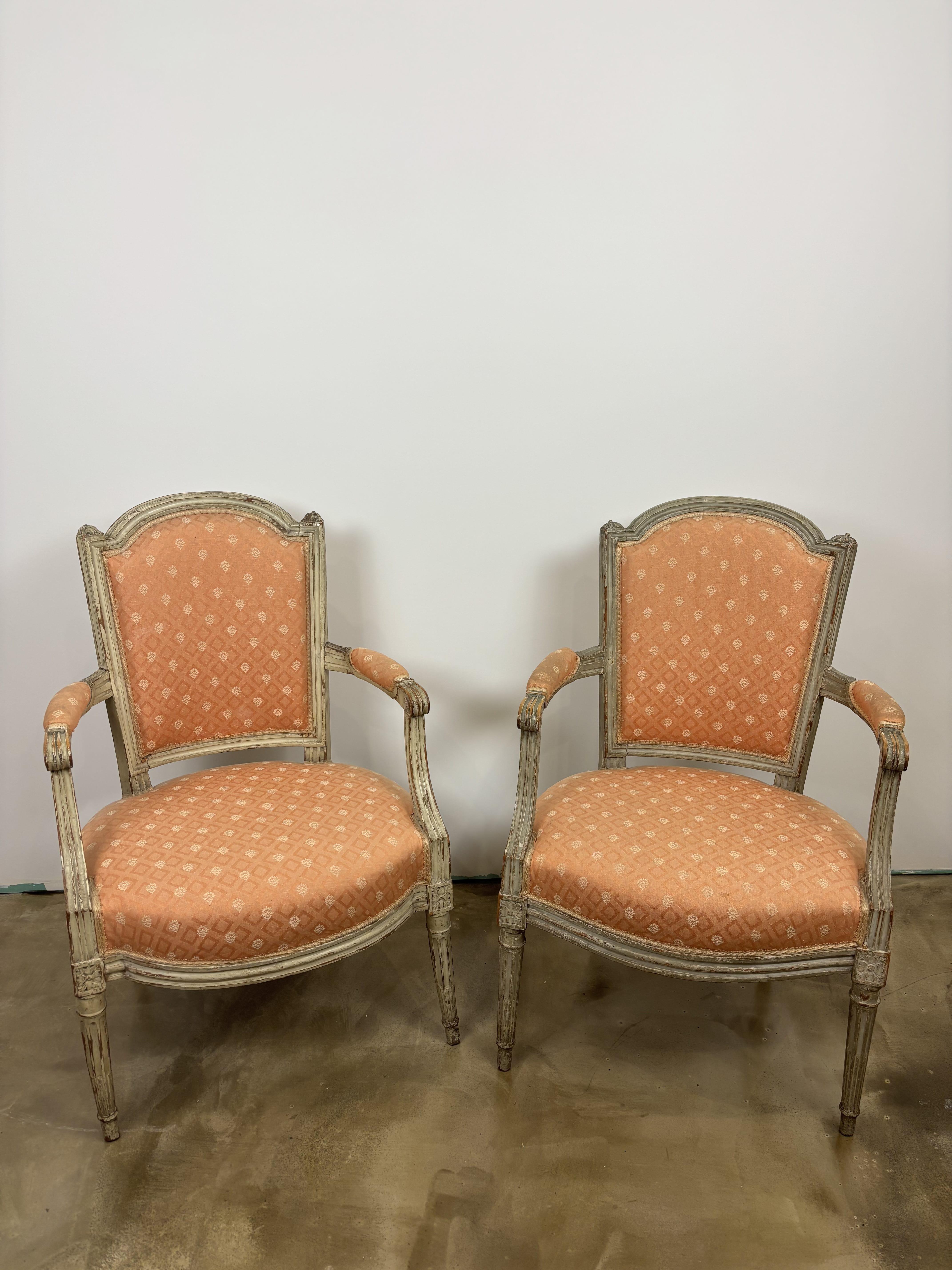 Pair Of Louis XVI Period Armchairs - France - 18th Century 5