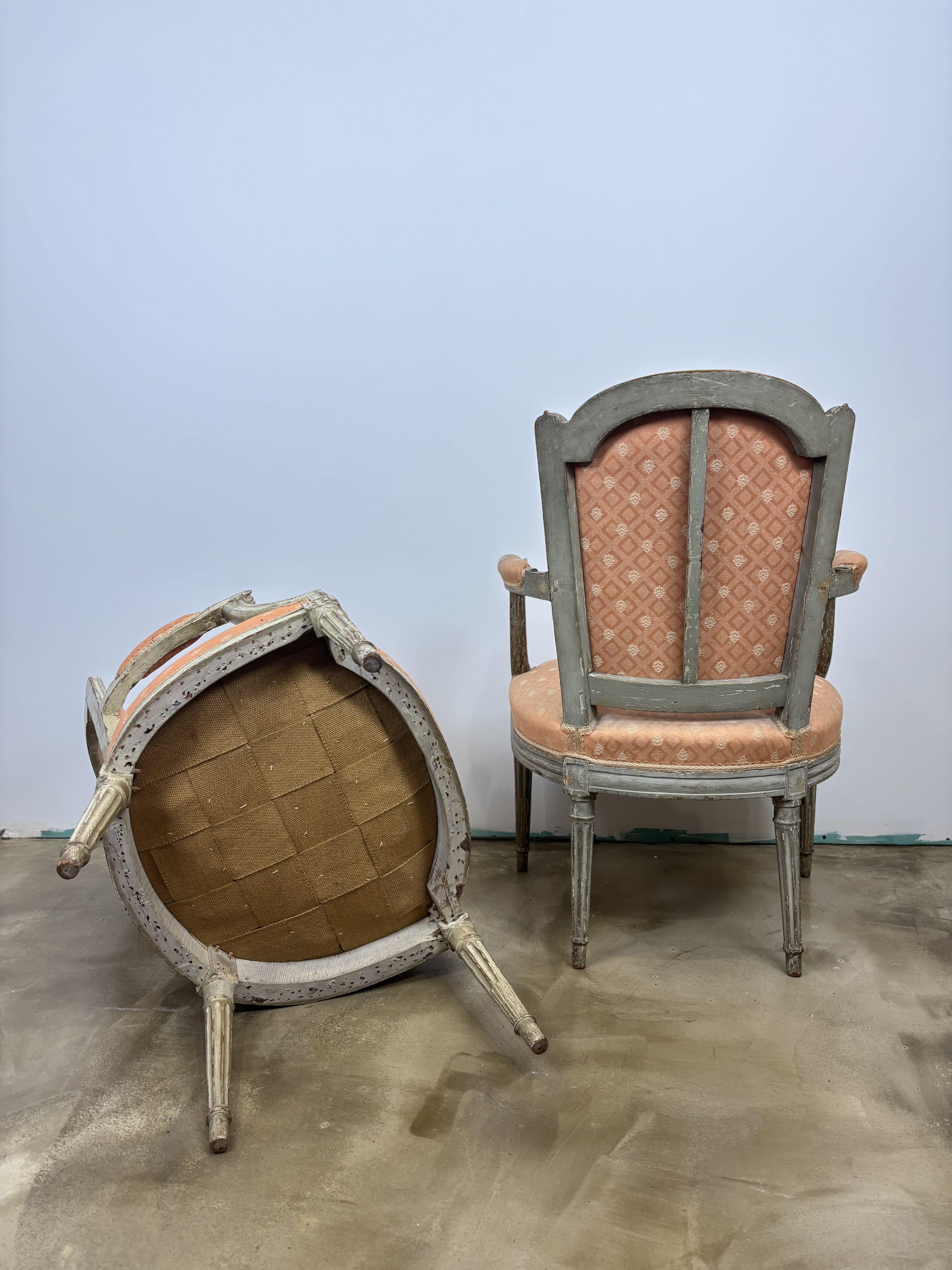 Pair Of Louis XVI Period Armchairs - France - 18th Century 2