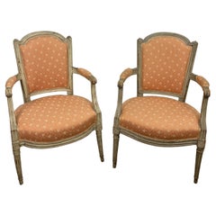 Pair Of Louis XVI Period Armchairs - France - 18th Century