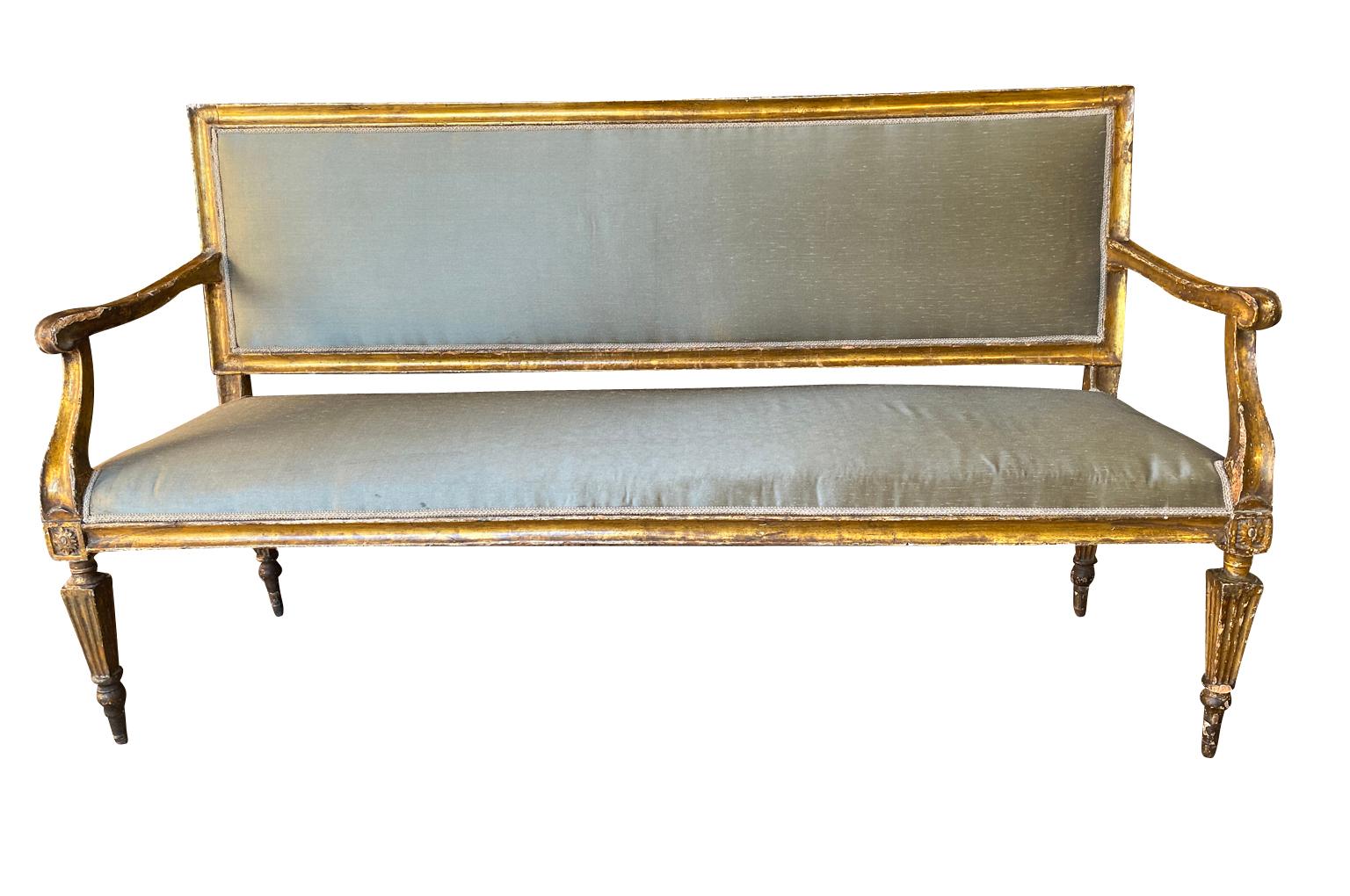 18th Century and Earlier Pair Of Louis XVI Period Banquettes - Canapes