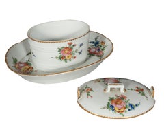 Pair of Louis XVI Porcelain Footed Butter Tubs