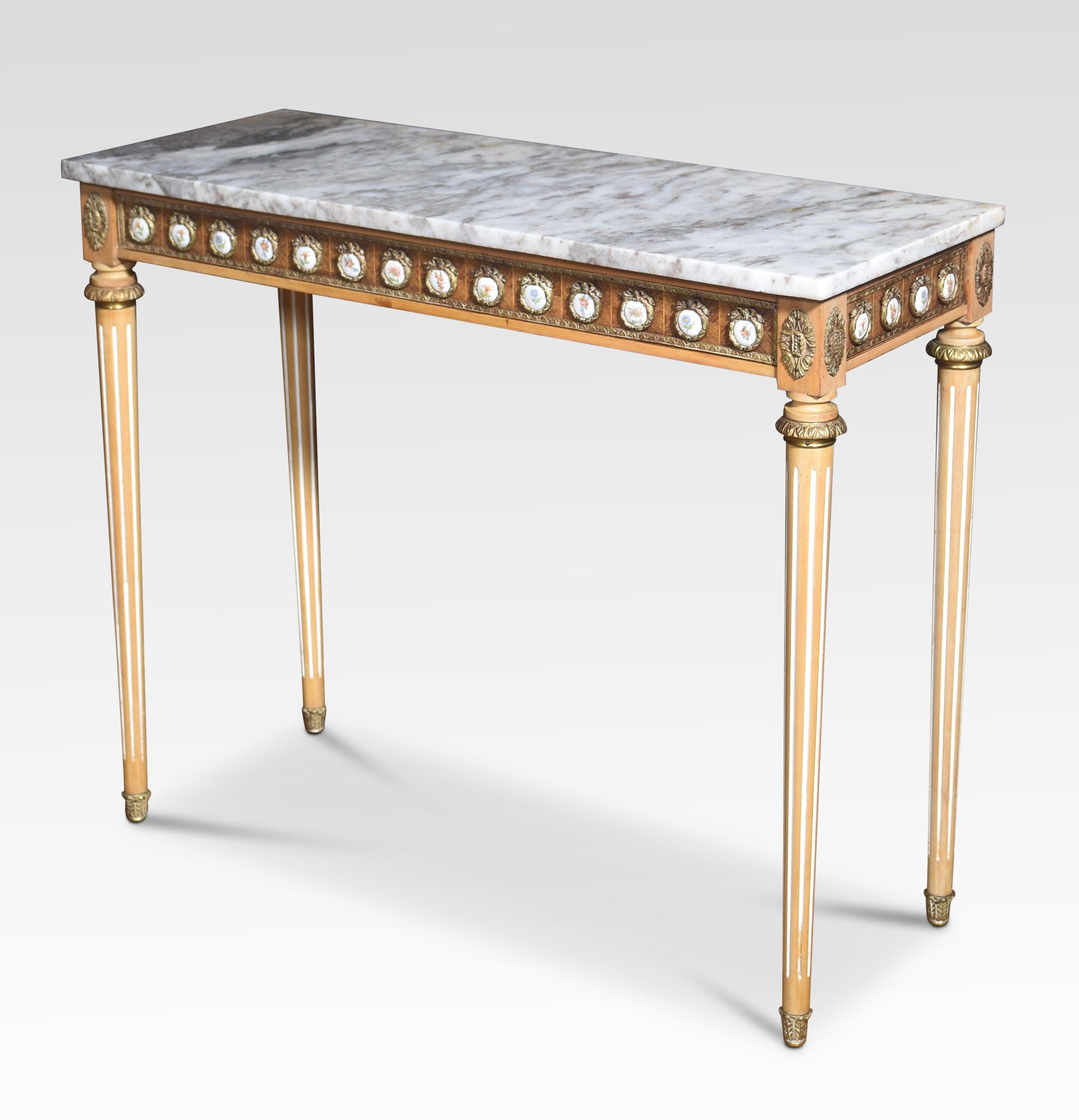 Pair of Louis XVI revival console tables by H & L Epstein In Good Condition In Cheshire, GB