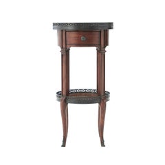 Pair of Louis XVI Round End Tables