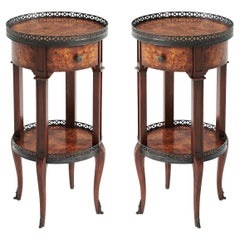 Pair of Louis XVI Round Side Tables