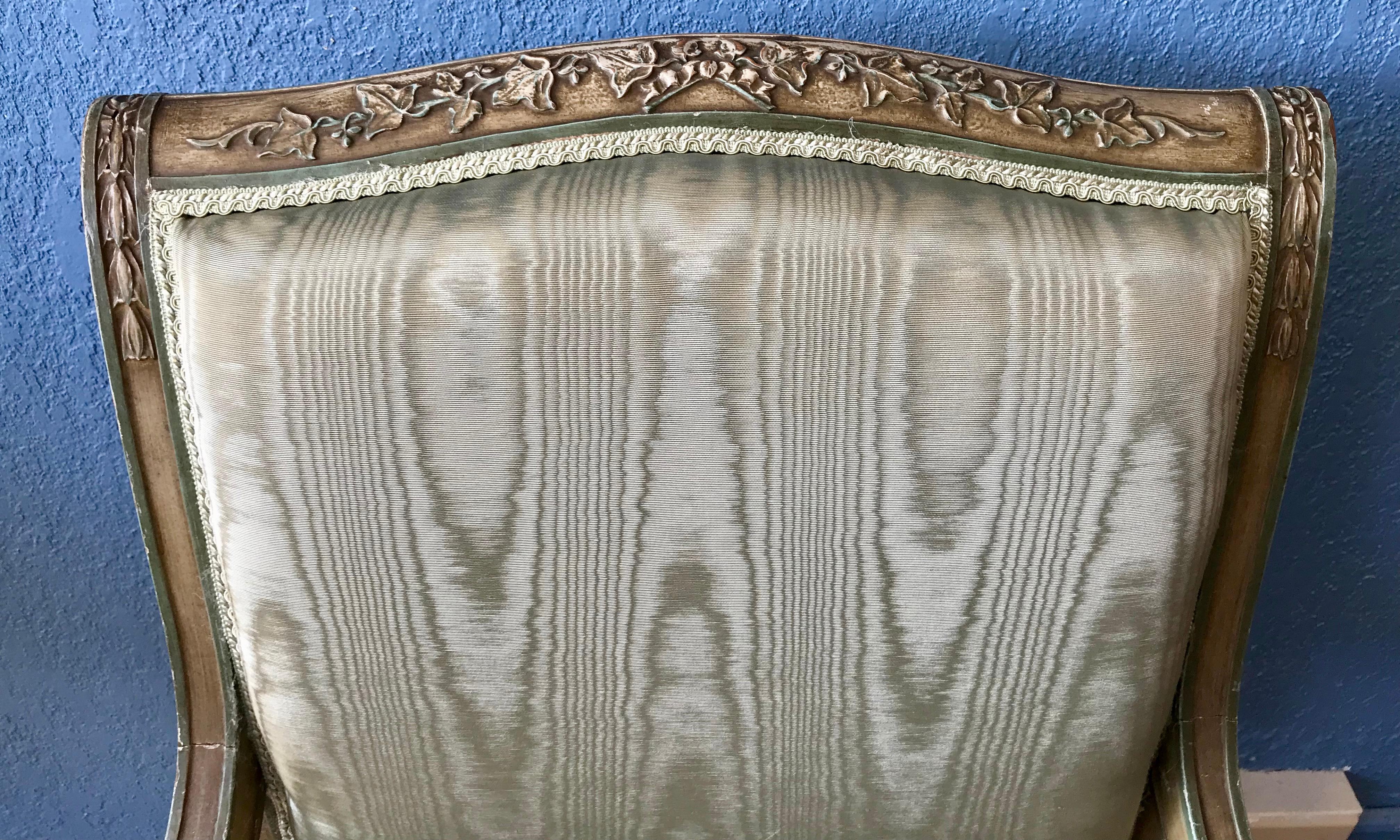 Pair of Louis XVI Style Arm Chairs 8