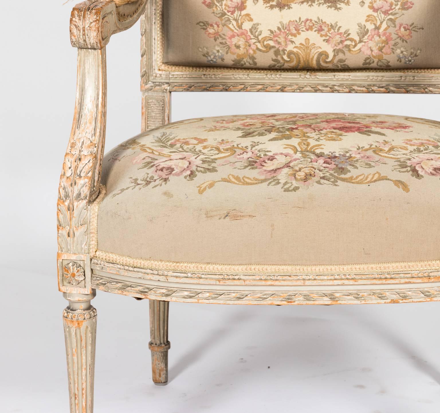 Pair of Louis XVI Style Armchairs, circa 1900 10