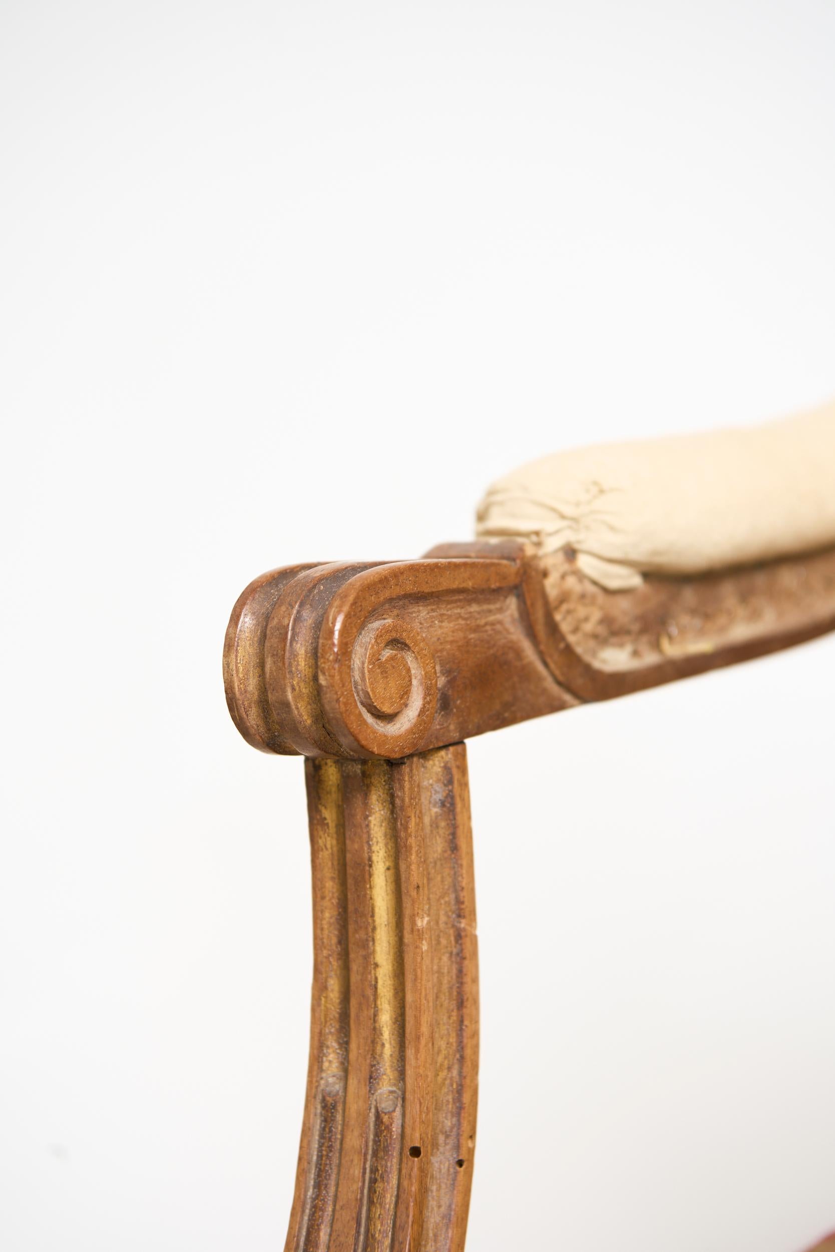 Pair of Louis XVI Style Armchairs For Sale 4