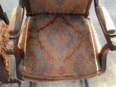 Pair of Louis XVI style armchairs