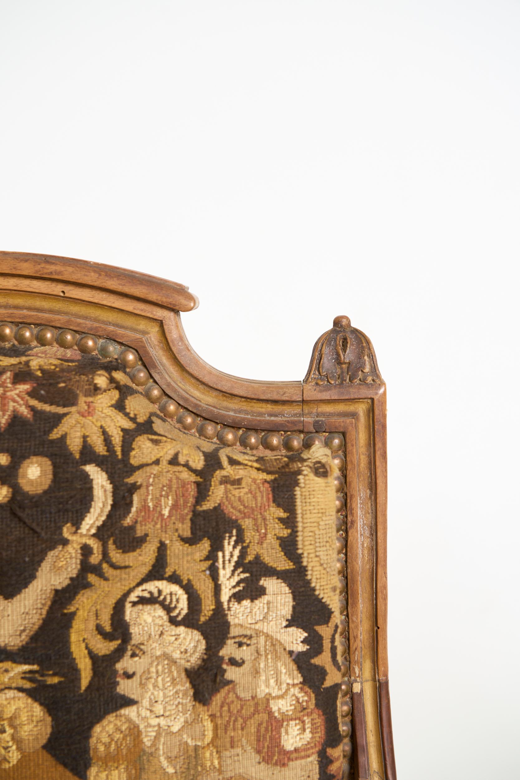 Late 19th Century Pair of Louis XVI Style Armchairs For Sale