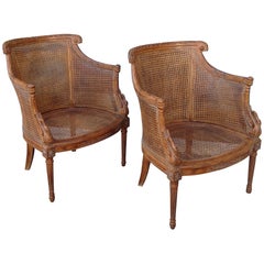 Pair of Louis XVI Style Armchairs